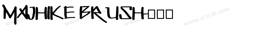 Majhike Brush字体转换